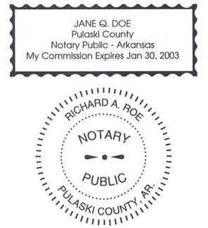 Riverside Rubber Stamp Engraving Notary Sample Arkansas