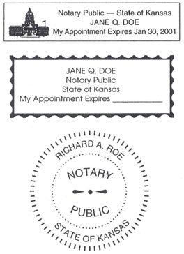 Riverside Rubber Stamp Engraving Notary Sample Kansas